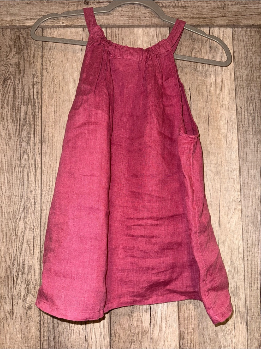 Nicole Miller Women’s Pink Linen Tank Top
